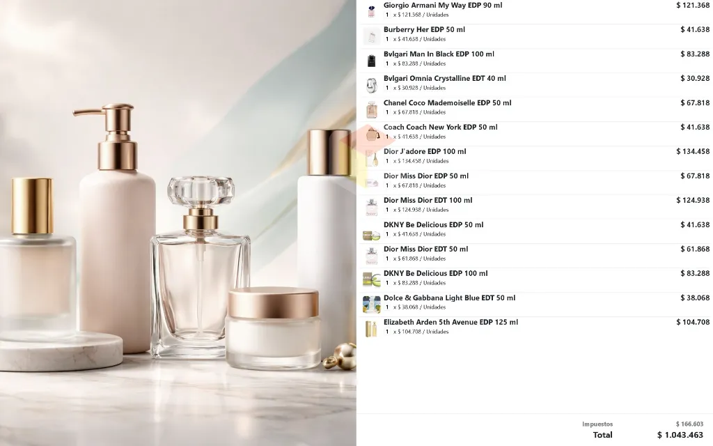 Pantalla de Clientes - Perfumeria - Lapto.webp