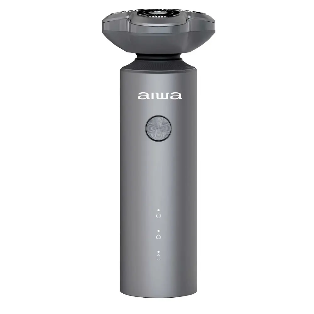 [CP-AIW-AB6004-IPX7-GRY] Afeitadora Eléctrica Aiwa Recargable IPX7 Resistente Agua