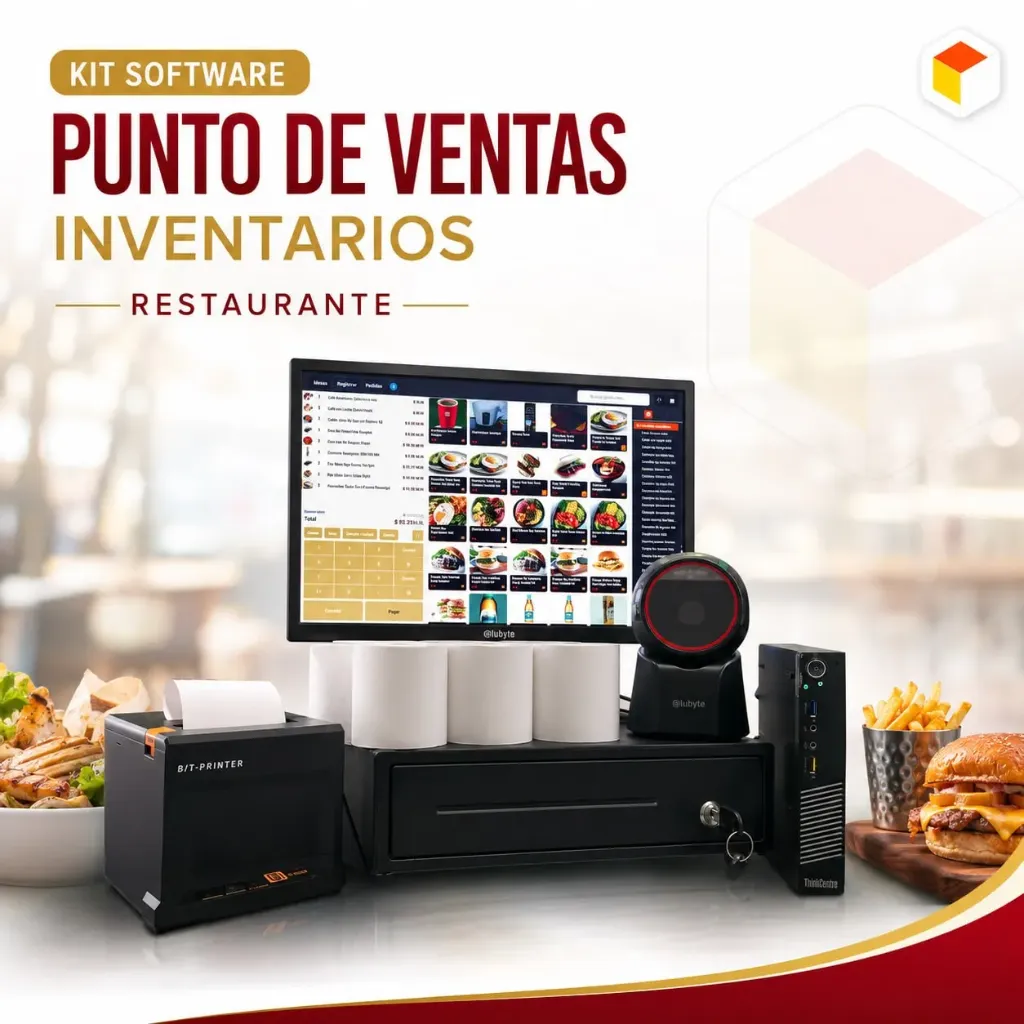 Set Restaurante Punto De Venta e Inventario Software Ranmy | 2 Impresoras