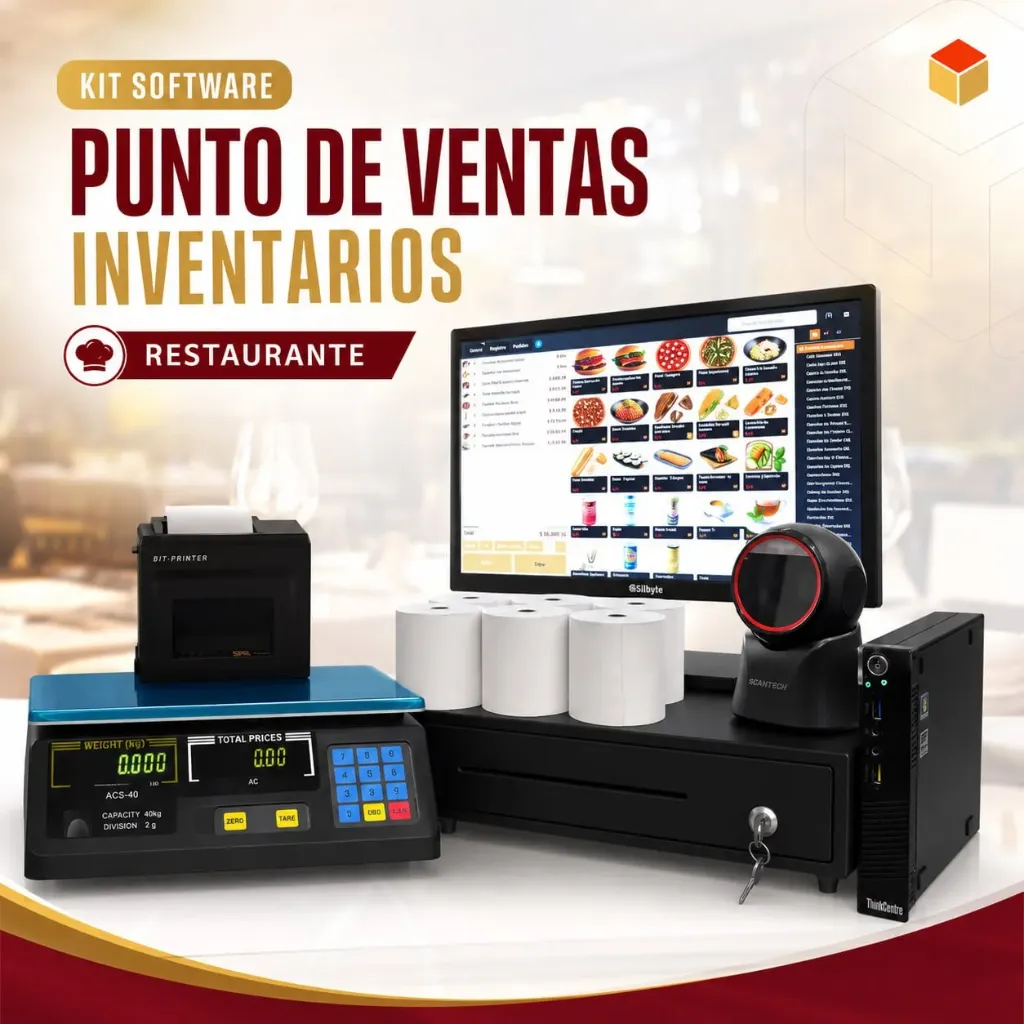 [LIC-TUY-SET-0003] Set Restaurante Punto De Venta e Inventario Software | 1 Impresora 1 Balanza