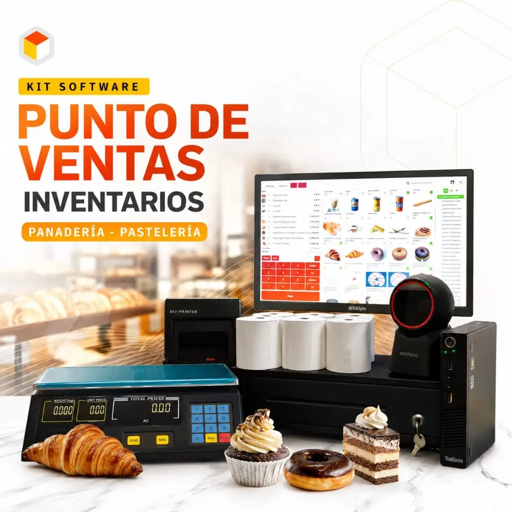 [LIC-TUY-SET-0006] Set Panaderías - Pastelerías Punto De Venta e Inventario Software + Balanza
