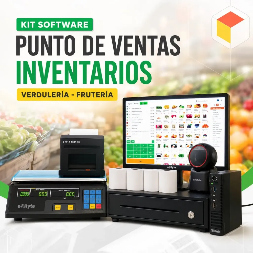 Set Verdulería - Frutería | Punto de Ventas POS e Inventario Software Ranmy  + Balanza